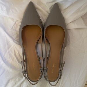 & Other Stories New Pointed Slingback Pumps color: Grey size: 7US / 38EU